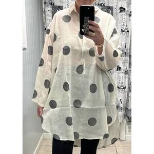 NEW PAPERLACE think about me top in white